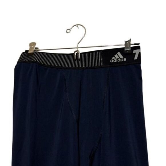 Adidas TechFit Climate Size Large Blue Compression Pants - Picture 2 of 7